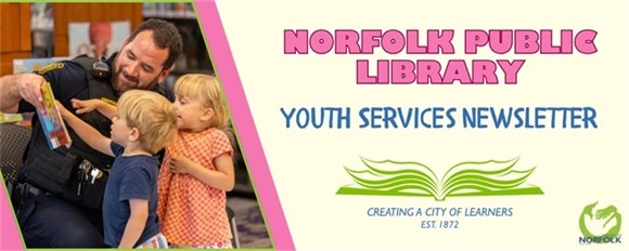 Norfolk Public Library Youth eNewsletter Heading