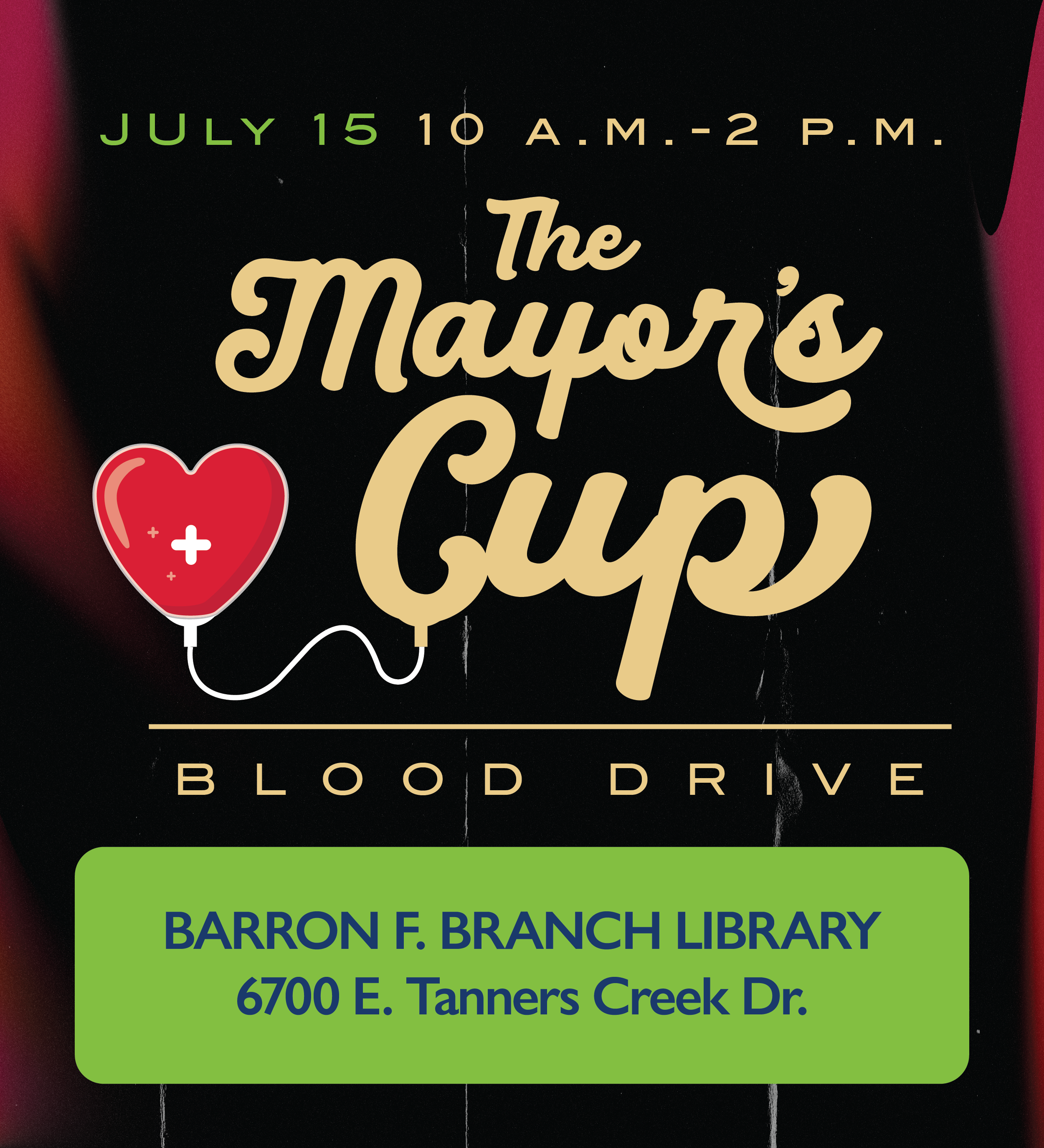 Mayor's Cup Blood Drive graphic image link