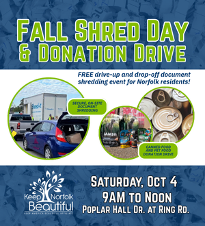 Keep Norfolk Beautiful: Fall Shred Day City Spotlight Image Link