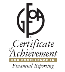 Certificate of Achievement for Excellence in Financial Reporting