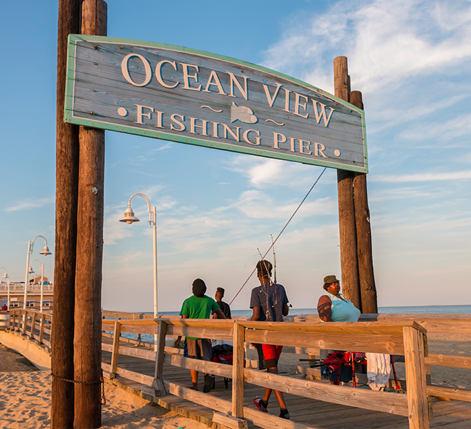 Ocean View Pier Fishing Image