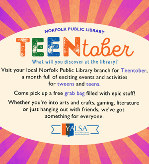 graphic ad for teentober event. Graphic features the teentober logo. 
