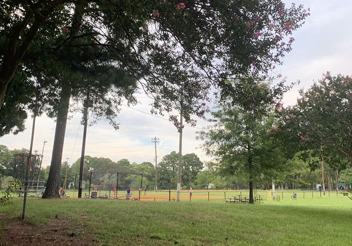 Athletic field at Poplar Hall Park