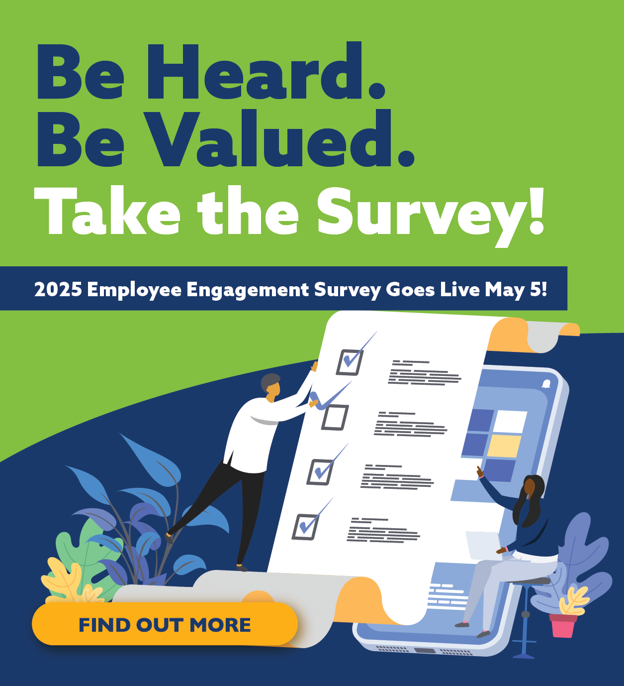 Employee Survey Goes Live May 5 Image Link