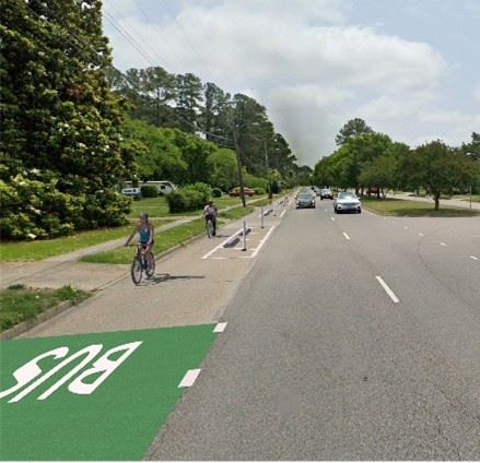 Granby St. Bike Lanes - Willow Wood Dr. to Admiral Taussig Blvd