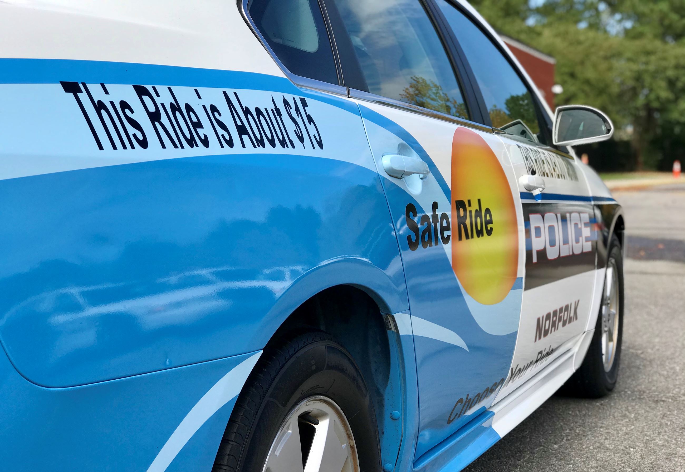 Cop Cab Car Rear Passenger Side