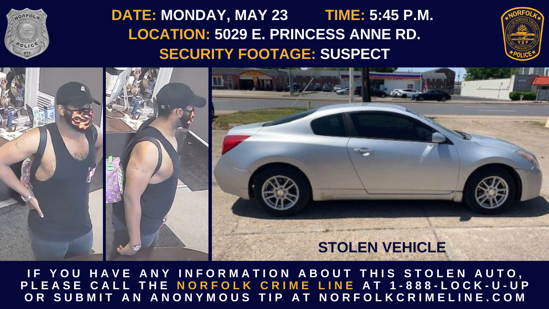 Stolen Auto Suspect 1