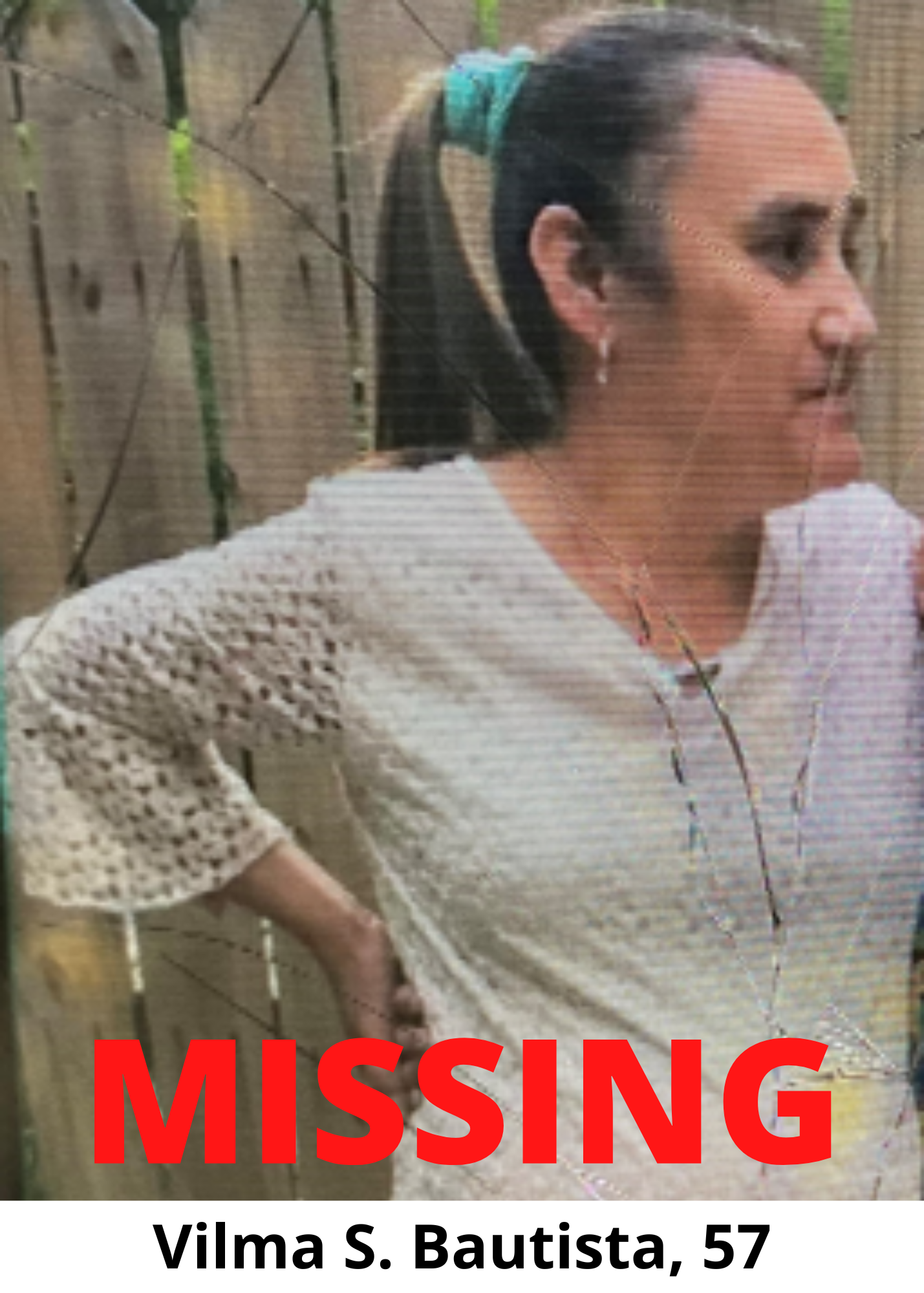 Missing Person - Vilma S. Bautista