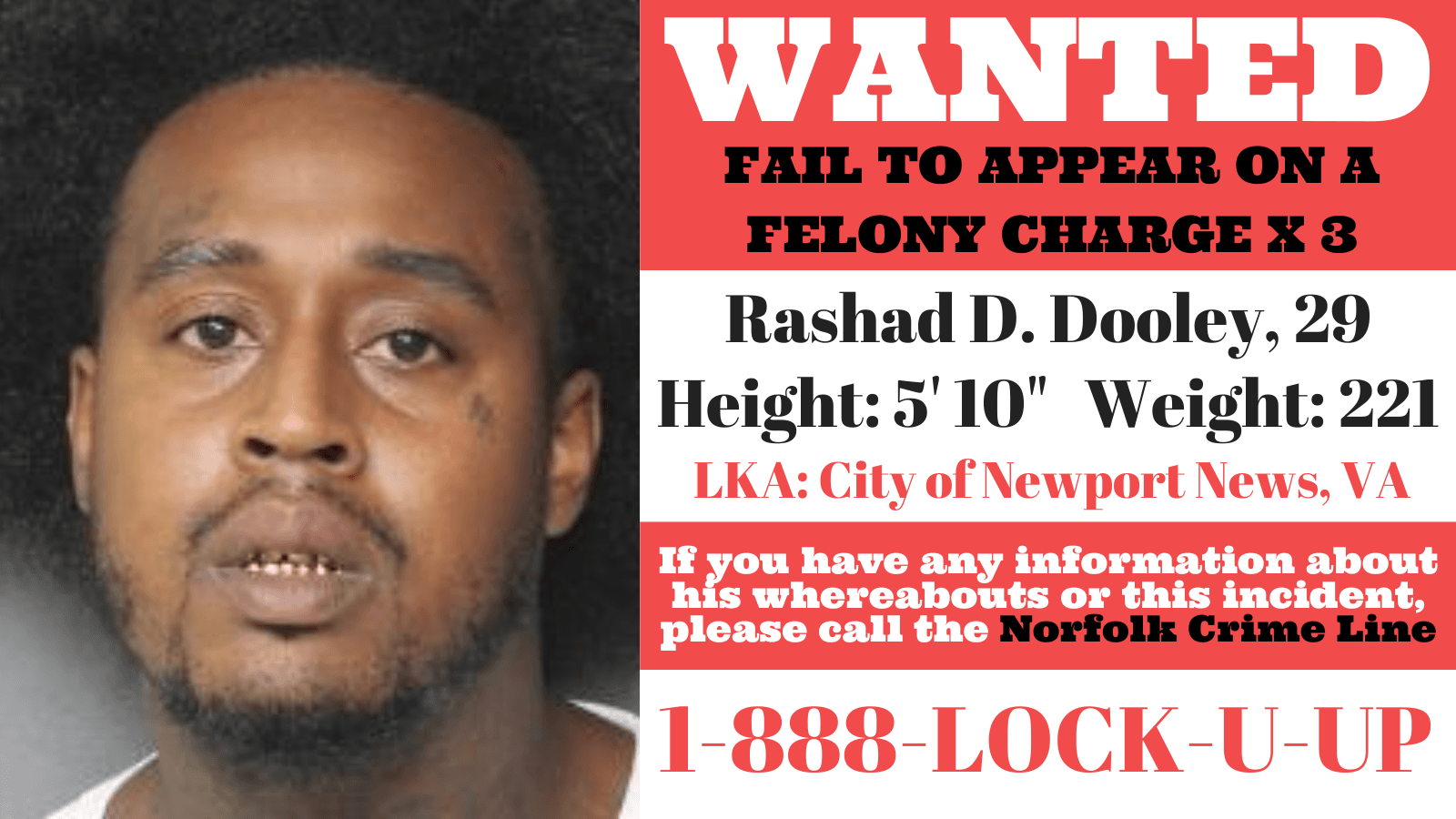 Arrest Photo - Rashad Dooley