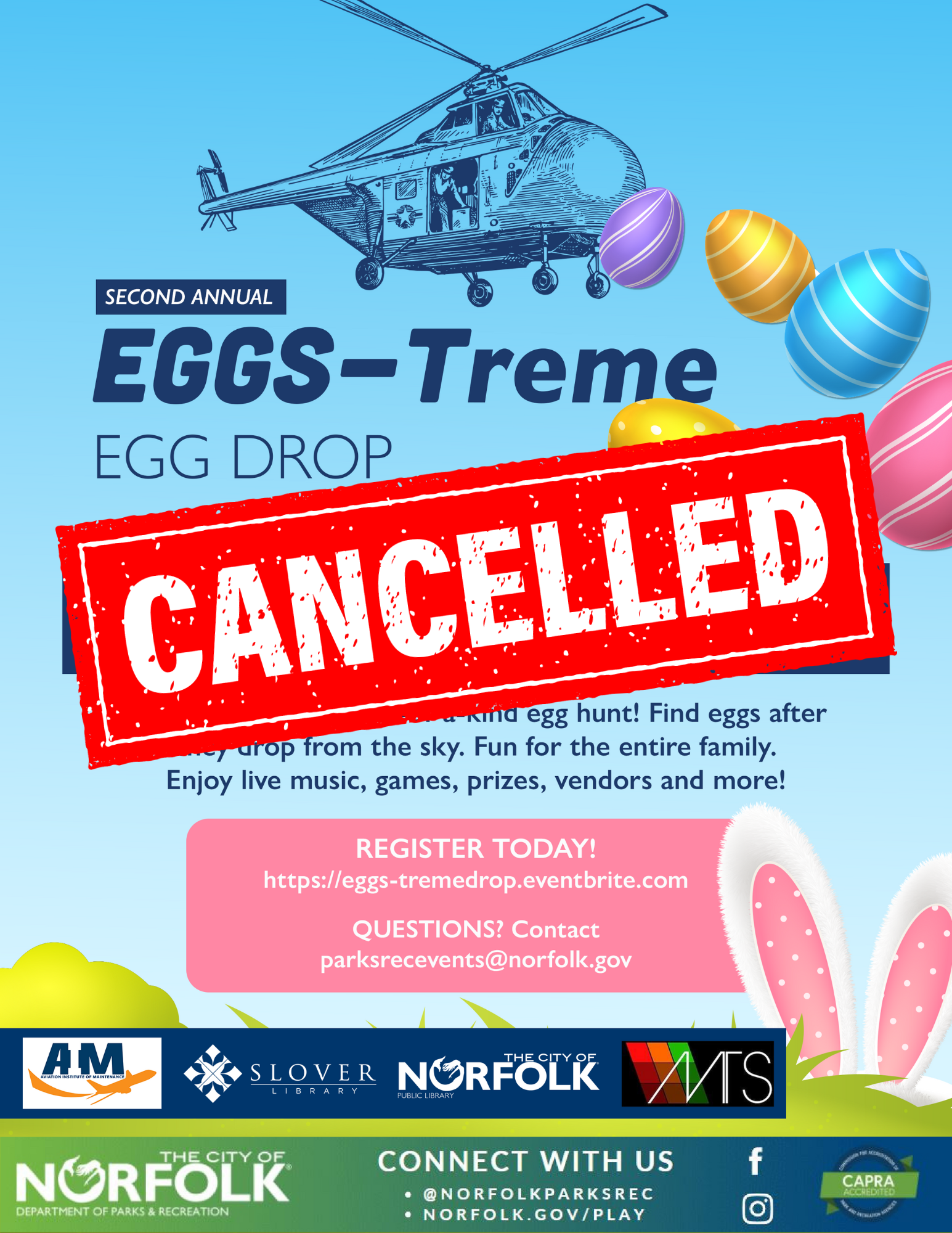 Egg Drop Cancelled Flyer