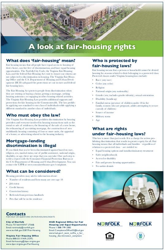 Fair Housing Rights Poster Opens in new window
