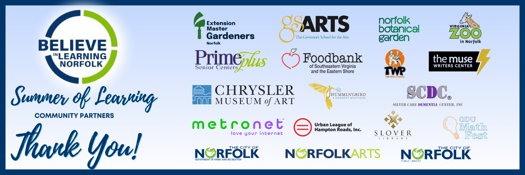 summer of learning sponsors banner