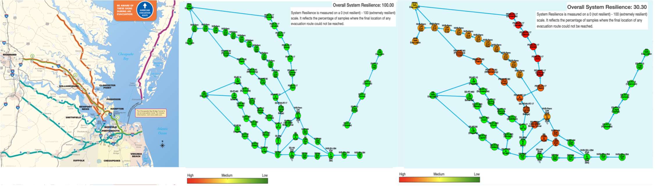 Hampton Roads Evacuation Routes Image
