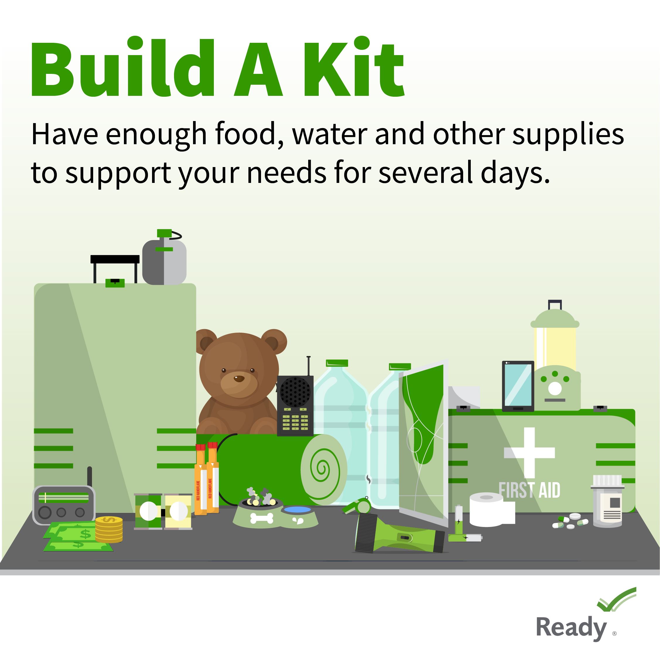 Build an Emergency Kit FEMA Graphic